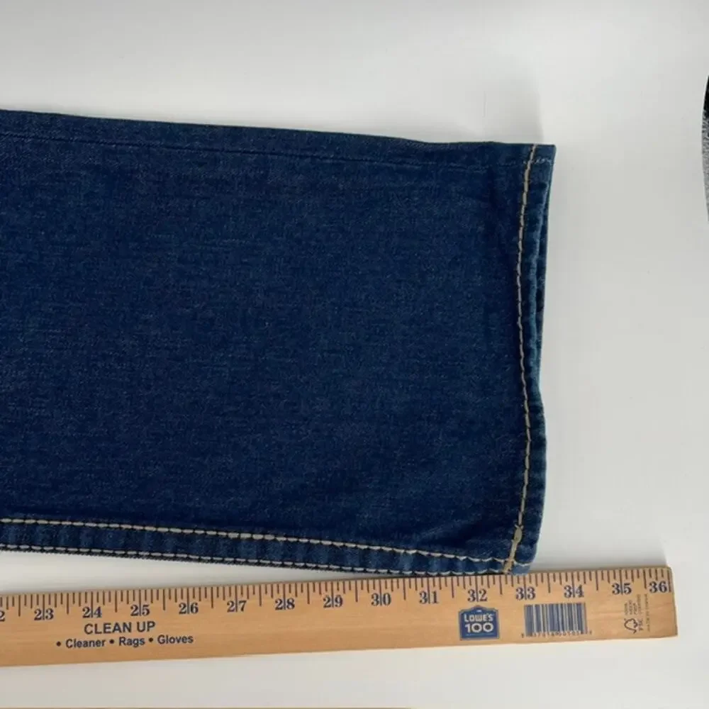 True Religion Ricky Flap Big T Relaxed Straight Denim Jeans Mens 42 100% Cotton